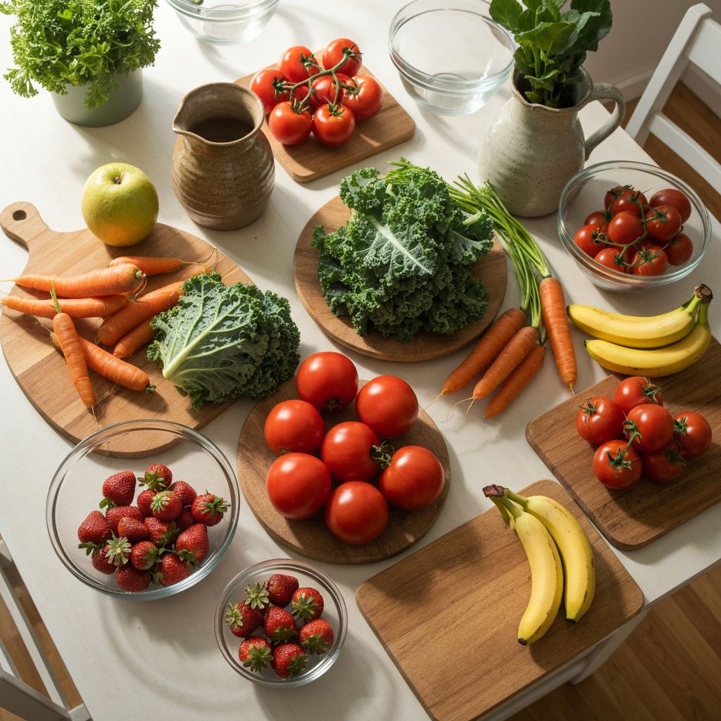 Fresh healthy food ingredients