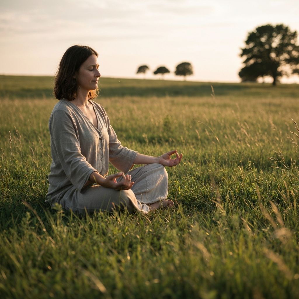 Peaceful relaxation moment